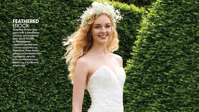 Casablanca Adeline Makes The Cover of Bridal Guide!. Desktop Image