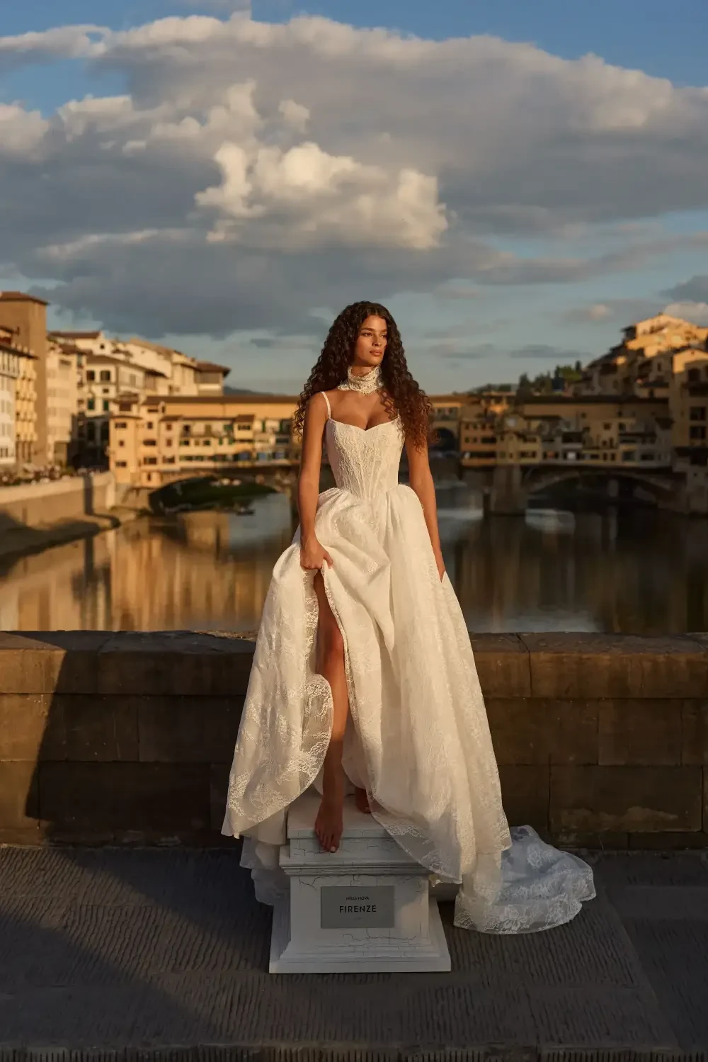Model wearing a Milla Nova Bridal Gown