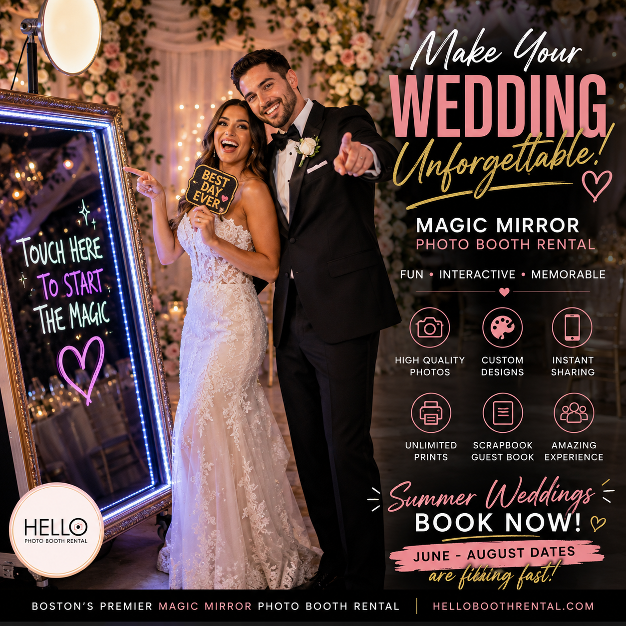 Wedding Photo Booth Rental in Boston: Why Couples Still Love Photo Booths. Mobile Image