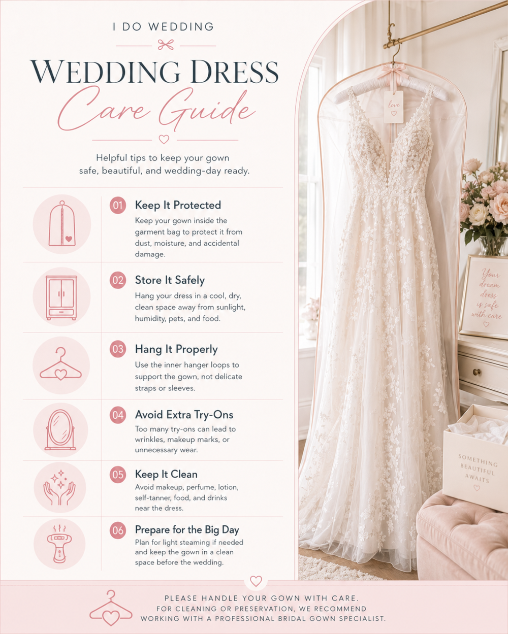 Wedding dress care guide for Boston brides