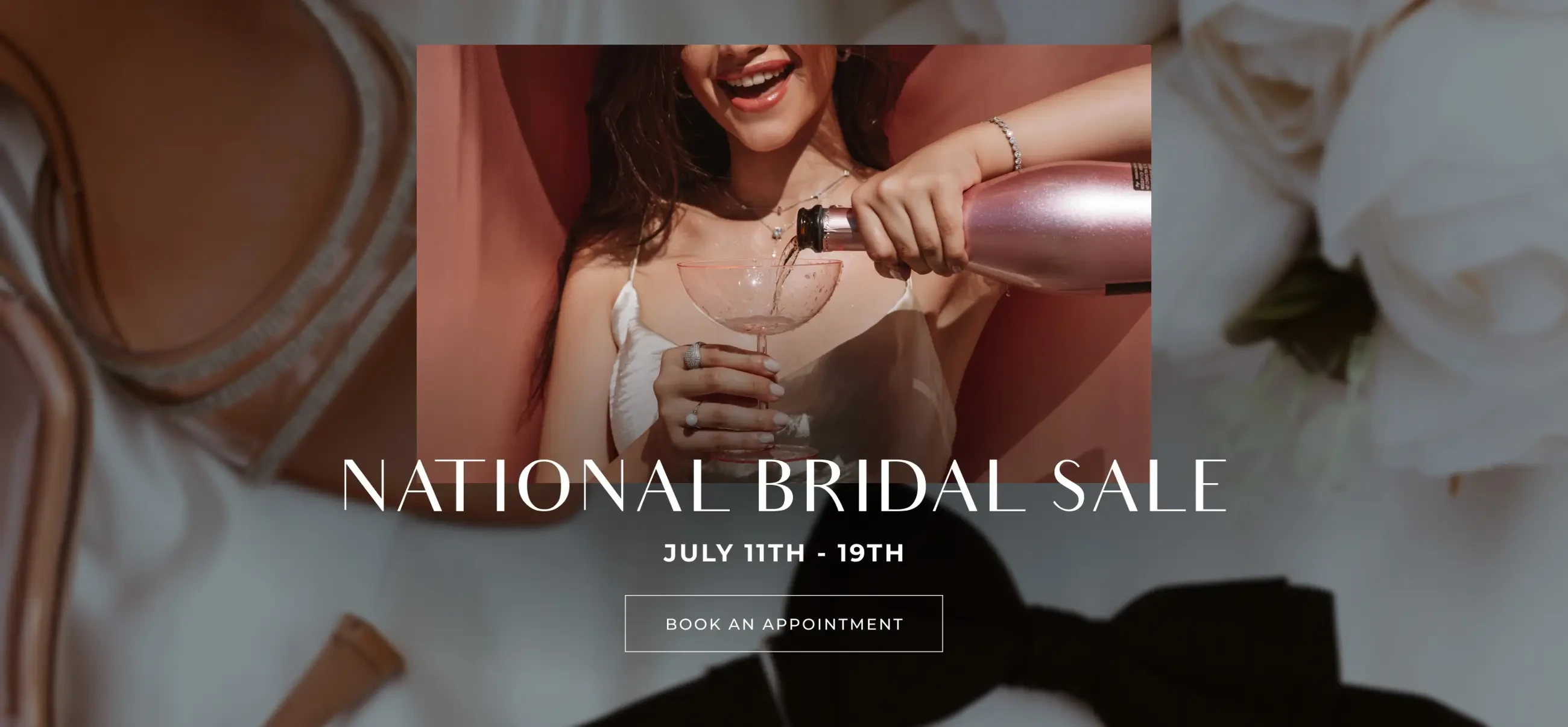National Bridal Sale 2026 Banner for Desktop