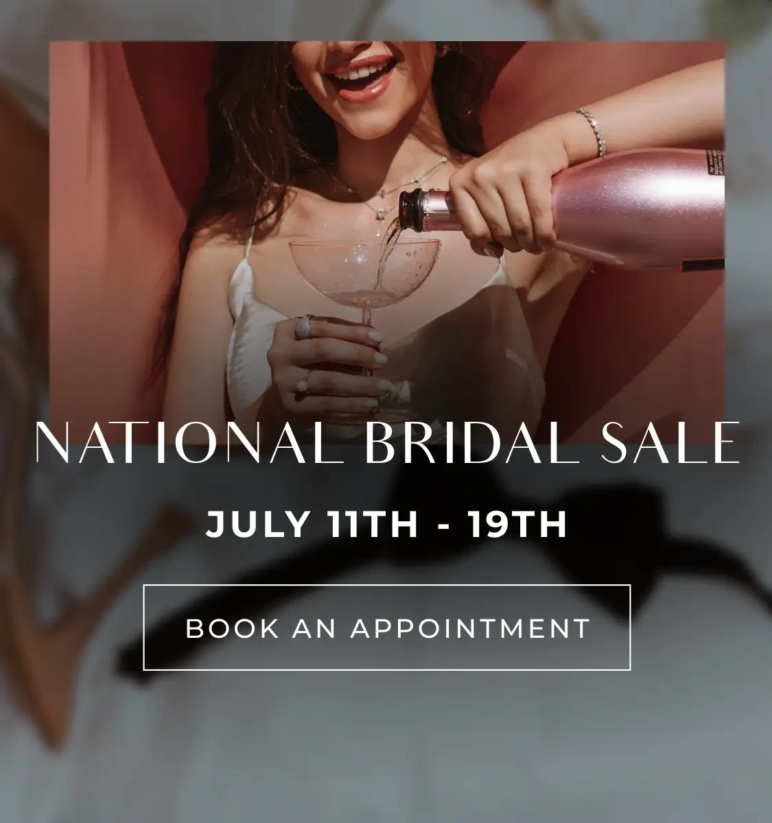 National Bridal Sale 2026 Banner for Mobile